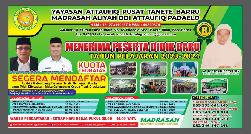 PENERIMAAN PESERTA DIDIK BARU TAHUN AJARAN 2023/2024